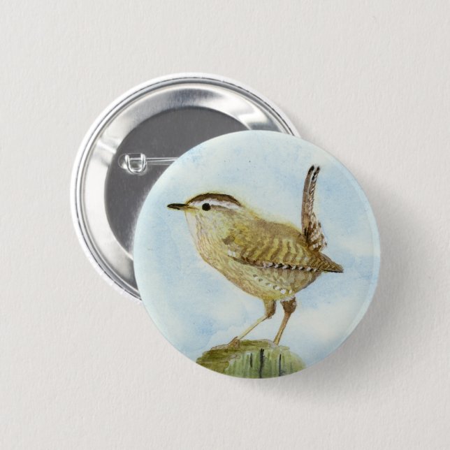 Badge Rond 5 Cm Wren (Devant & derrière)
