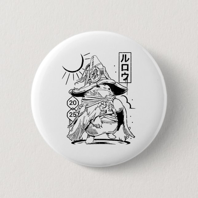 Badge Rond 5 Cm Wud Wud Monster Hunter Wilds (Devant)