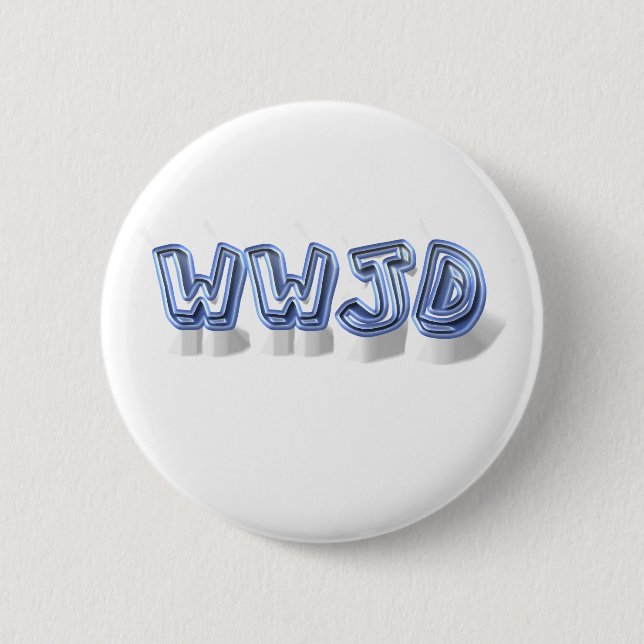 Badge Rond 5 Cm wwjd (Devant)