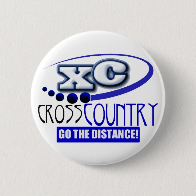 Badge Rond 5 Cm XC DEVISE - disparaissent la distance - PAYS (Devant)