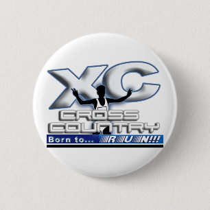 BADGE ROND 5 CM XC - PAYS CROISÉ - SOUTENU POUR COURIR !