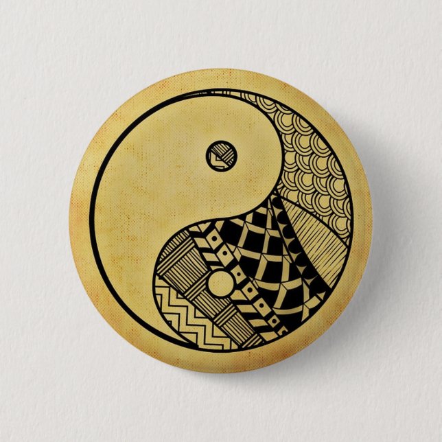 Badge Rond 5 Cm Xian de Yin yang (Devant)
