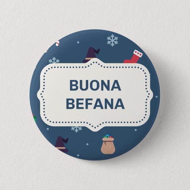 Badge Rond 5 Cm xmas buona Befana (Devant)