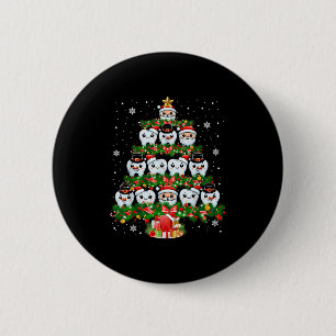 Badge Rond 5 Cm Xmas Lights Dents Docteur Dentist Dents Dents Dent