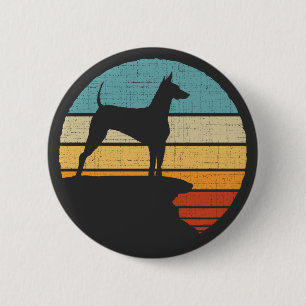 Badge Rond 5 Cm Xoloitzcuintli Retro Vintage 60s les années 70 Amo