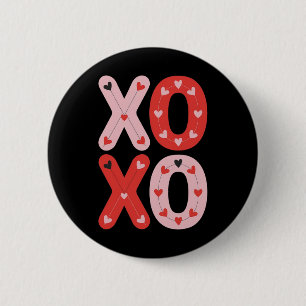 Badge Rond 5 Cm Xoxo Douce Amour Saint-Valentin Cœur Romantique Sa