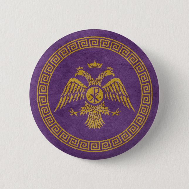 Badge Rond 5 Cm XP Labarum SPQR (Devant)