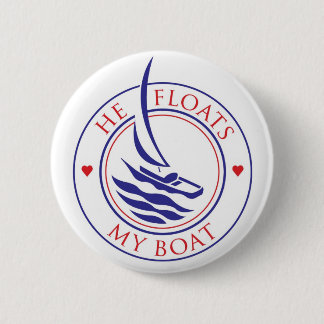 Badge Rond 5 Cm YachTees_He flotte mon bouton de bateau