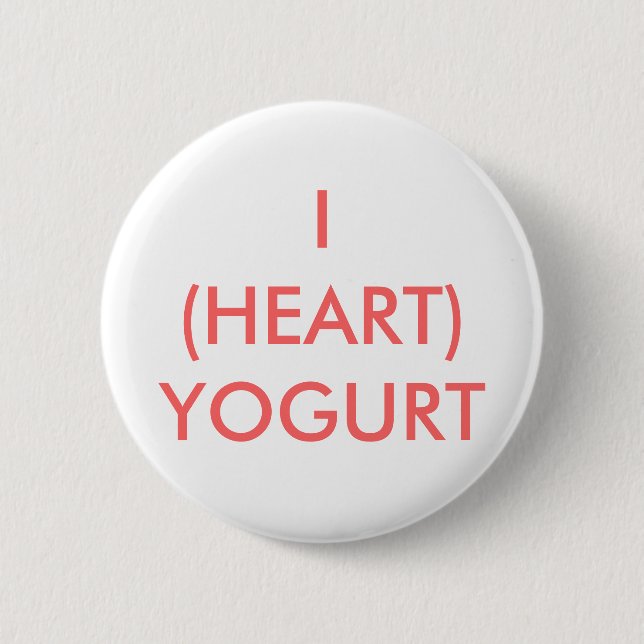 BADGE ROND 5 CM YAOURT I (DE COEUR) (Devant)