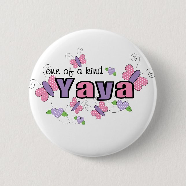 Badge Rond 5 Cm YaYa Unique (Devant)