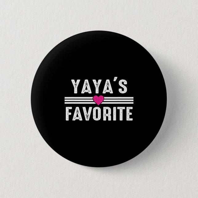 Badge Rond 5 Cm Yaya's Favorite  (Devant)