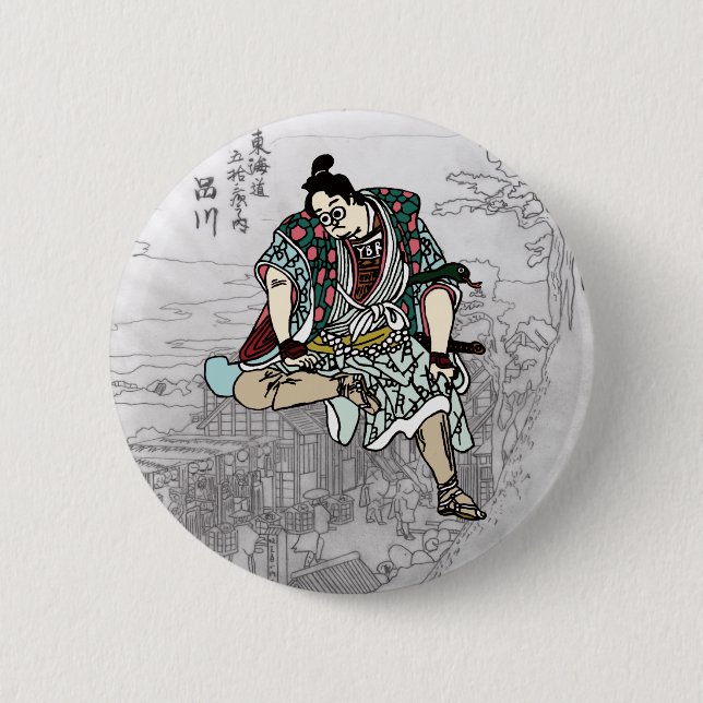 Badge Rond 5 Cm YBsamurai缶バッヂ (Devant)