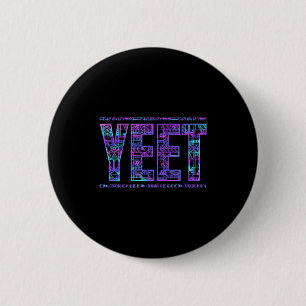 Badge Rond 5 Cm Yeet Tribal Vintage Drôle Citation Meme Argot Femm