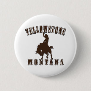 Badge Rond 5 Cm Yellowstone Montana