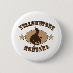Badge Rond 5 Cm Yellowstone Montana