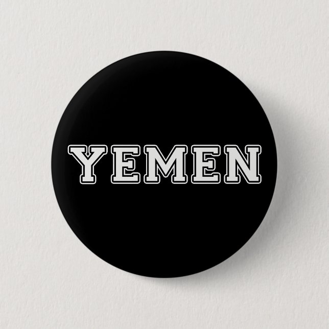 Badge Rond 5 Cm Yémen (Devant)