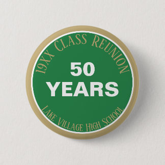 Badge Rond 5 Cm YES! Custom 50th class reunion button