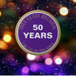 Badge Rond 5 Cm YES! Custom 50th class reunion button<br><div class="desc">Buy in bulk for the whole gang!!</div>