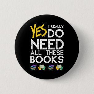 Badge Rond 5 Cm yes  ireally do all these books