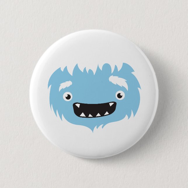 Badge Rond 5 Cm Yeti (Devant)