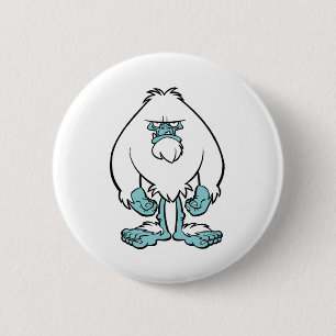 Badge Rond 5 Cm Yeti contrarié