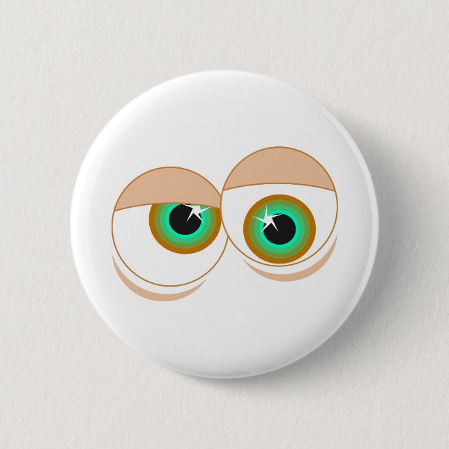 Badge Rond 5 Cm Yeux de bande dessinée (Devant)