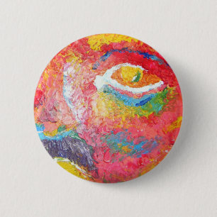 Badge Rond 5 Cm Yeux lumineux