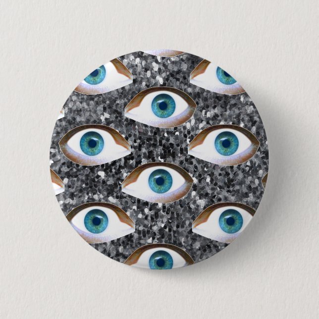 Badge Rond 5 Cm yeux séchés (Devant)