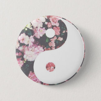 Badge Rond 5 Cm Yin floral Yang