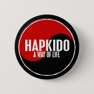 Badge Rond 5 Cm Yin Yang HAPKIDO 1