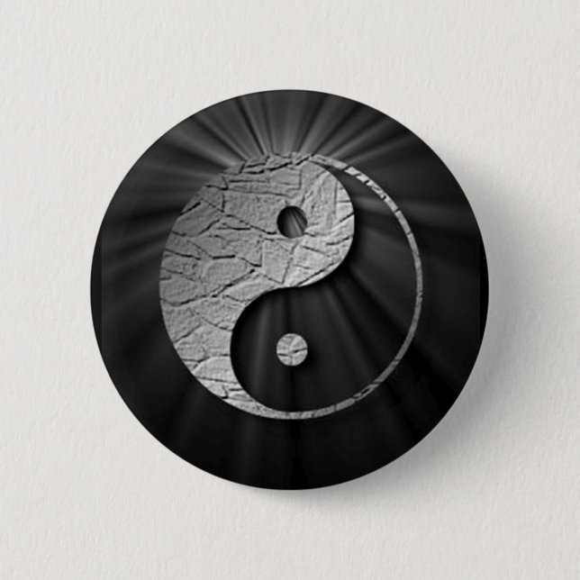 Badge Rond 5 Cm Yin Yang Starburst Publication1 (Devant)