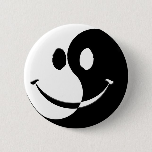 Badge Rond 5 Cm Ying/Yang (Devant)