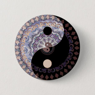 Badge Rond 5 Cm Ying Yang