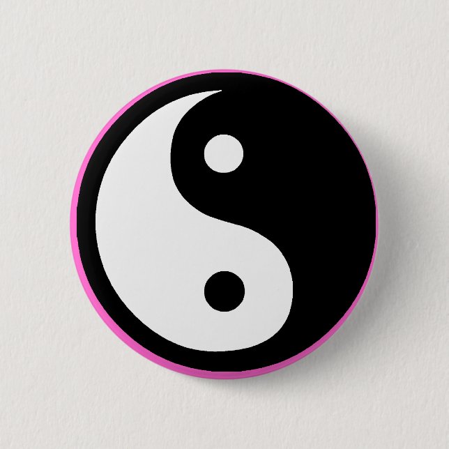 Badge Rond 5 Cm ying yang (Devant)