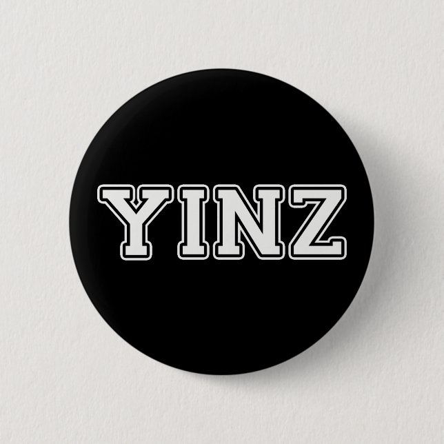 Badge Rond 5 Cm Yinz (Devant)