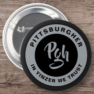 Badge Rond 5 Cm Yinzer Habillez-vous sur mesure Burgh Vintage Pgh