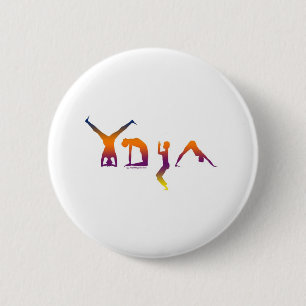 Badge Rond 5 Cm Yoga