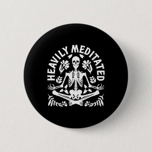 Badge Rond 5 Cm Yoga de méditation spirituelle fortement médité sq