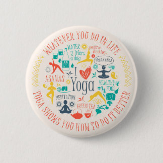 Badge Rond 5 Cm Yoga Quotes