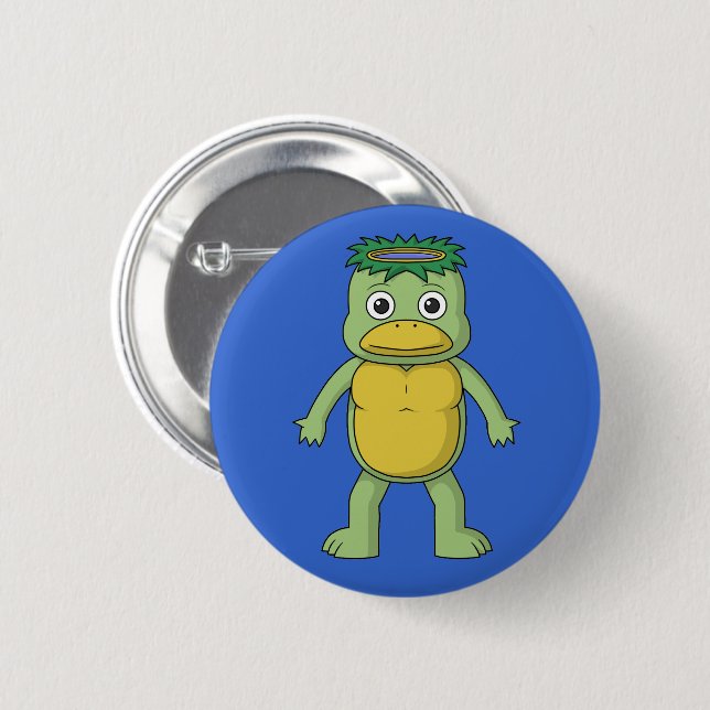 Badge Rond 5 Cm Yokai Kappa (Imp) (Devant & derrière)