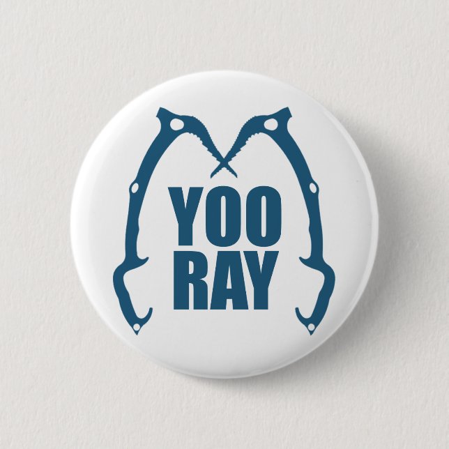 Badge Rond 5 Cm Yoo Ray (Ouray) Escalade de glace (Devant)