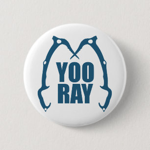 Badge Rond 5 Cm Yoo Ray (Ouray) Escalade de glace