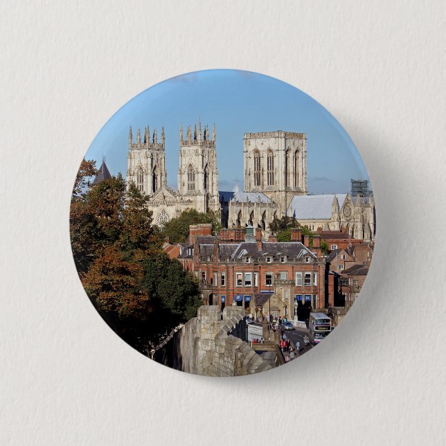 Badge Rond 5 Cm York Minster (Devant)