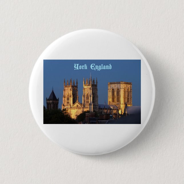 Badge Rond 5 Cm York Minster (Devant)