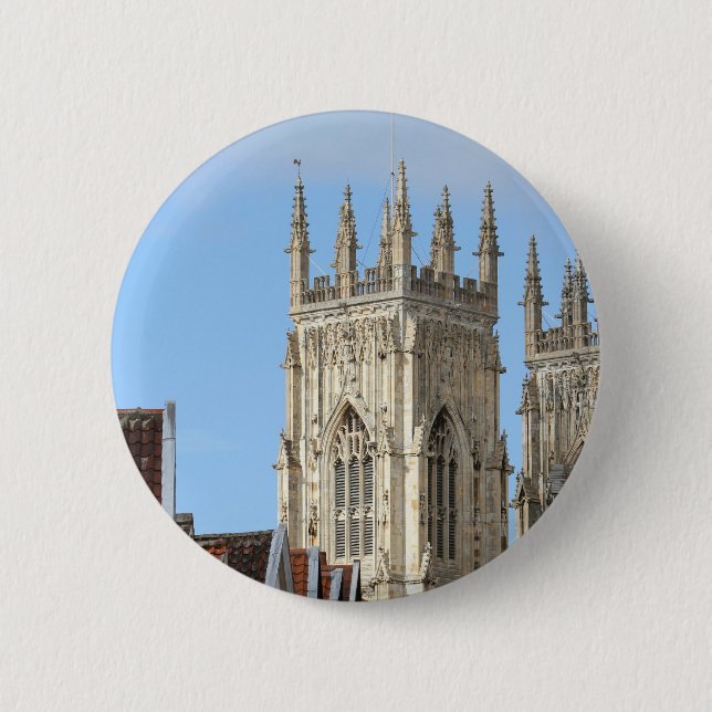 Badge Rond 5 Cm York Minster (Devant)