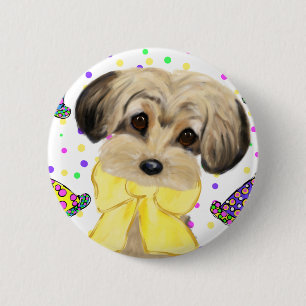 Badge Rond 5 Cm Yorkie Poo