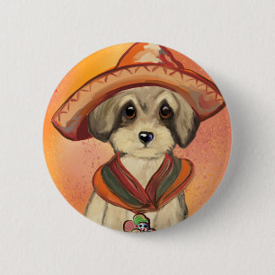 Badge Rond 5 Cm Yorkie Poo