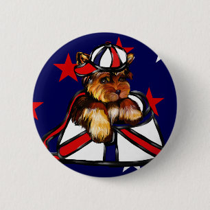 BADGE ROND 5 CM YORKIE POO
