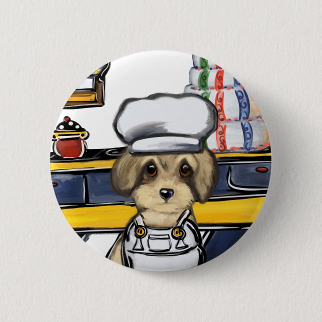 Badge Rond 5 Cm Yorkie Poo (Devant)
