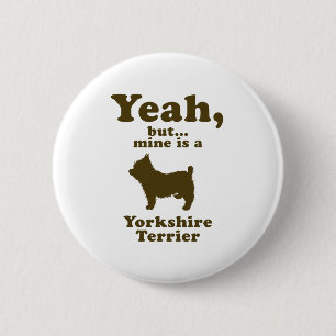 Badge Rond 5 Cm Yorkshire Terrier